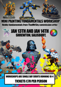 Mini painting fundamentals course flyer